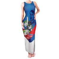 Philippines Rizal Day Family Matching Tank Maxi Dress and Hawaiian Shirt Filipino Motto Stella Polynesian Pattern LT14 Mom's Dress Blue - Polynesian Pride