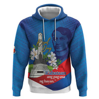 Philippines Rizal Day Hoodie Filipino Motto Stella Polynesian Pattern LT14 Pullover Hoodie Blue - Polynesian Pride