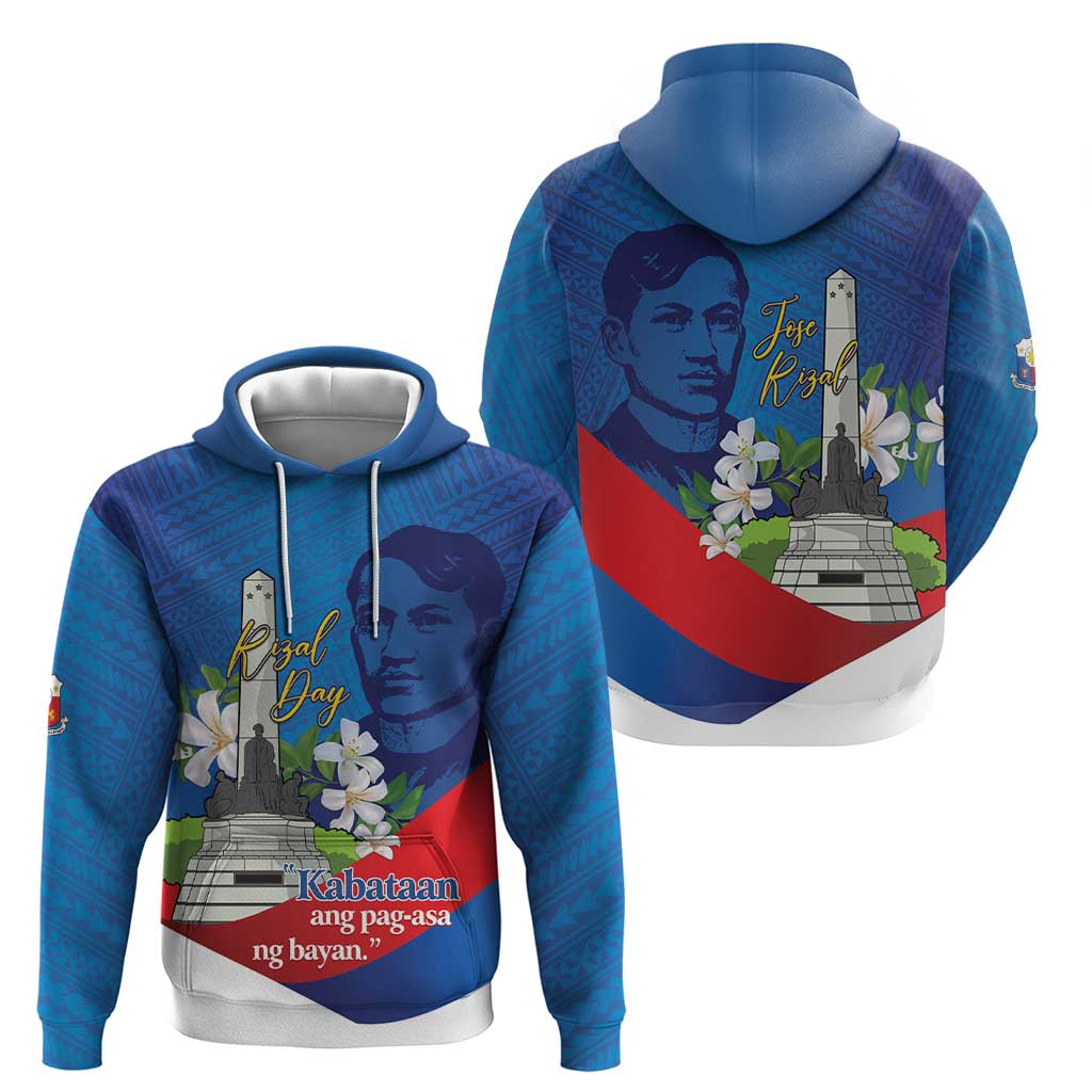 Philippines Rizal Day Hoodie Filipino Motto Stella Polynesian Pattern LT14 - Polynesian Pride