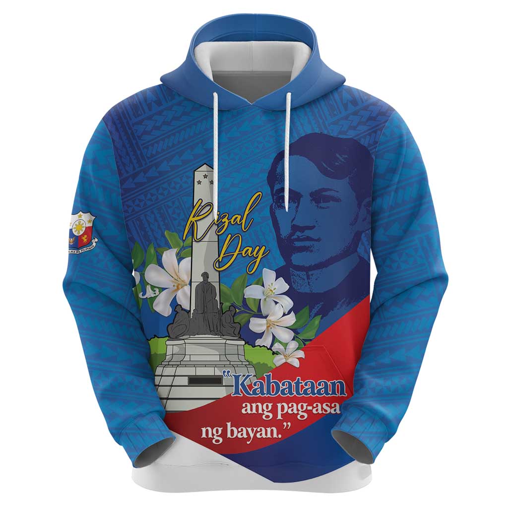 Philippines Rizal Day Hoodie Filipino Motto Stella Polynesian Pattern LT14 - Polynesian Pride