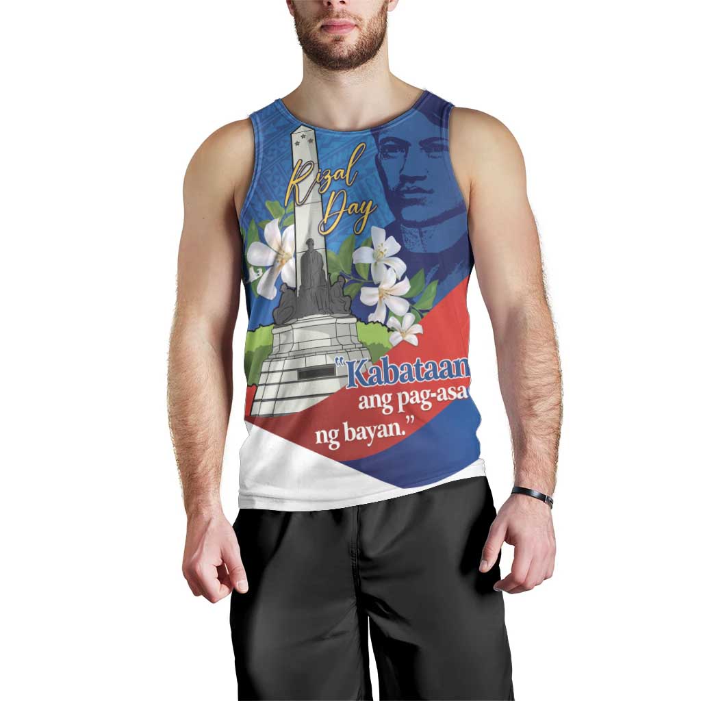 Philippines Rizal Day Men Tank Top Filipino Motto Stella Polynesian Pattern LT14 - Polynesian Pride