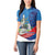 Philippines Rizal Day Women Polo Shirt Filipino Motto Stella Polynesian Pattern - Polynesian Pride