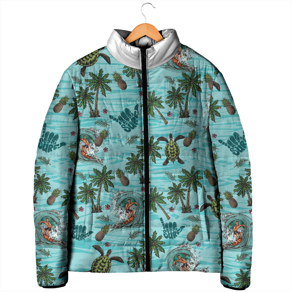 Aloha Hawaii Surfing Tropical Seamless Padded Jacket LT14 - Polynesian Pride