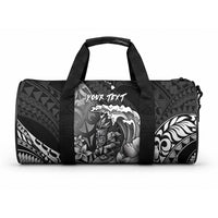 Hawaii Surfing Personalized Duffle Bag Born To Surf Tiki Hawaiian Pattern