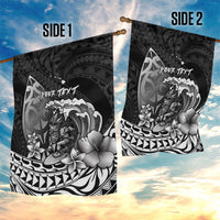 Hawaii Surfing Personalized Garden Flag Born To Surf Tiki Hawaiian Pattern LT14 - Polynesian Pride