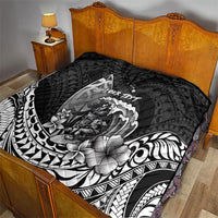Hawaii Surfing Personalized Quilt Born To Surf Tiki Hawaiian Pattern LT14 - Polynesian Pride