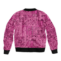 Hawaii Rainforest Beach Tropical Flowers Bomber Jacket LT14 - Polynesian Pride