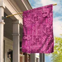 Hawaii Rainforest Beach Tropical Flowers Garden Flag LT14 House Flag Pink - Polynesian Pride