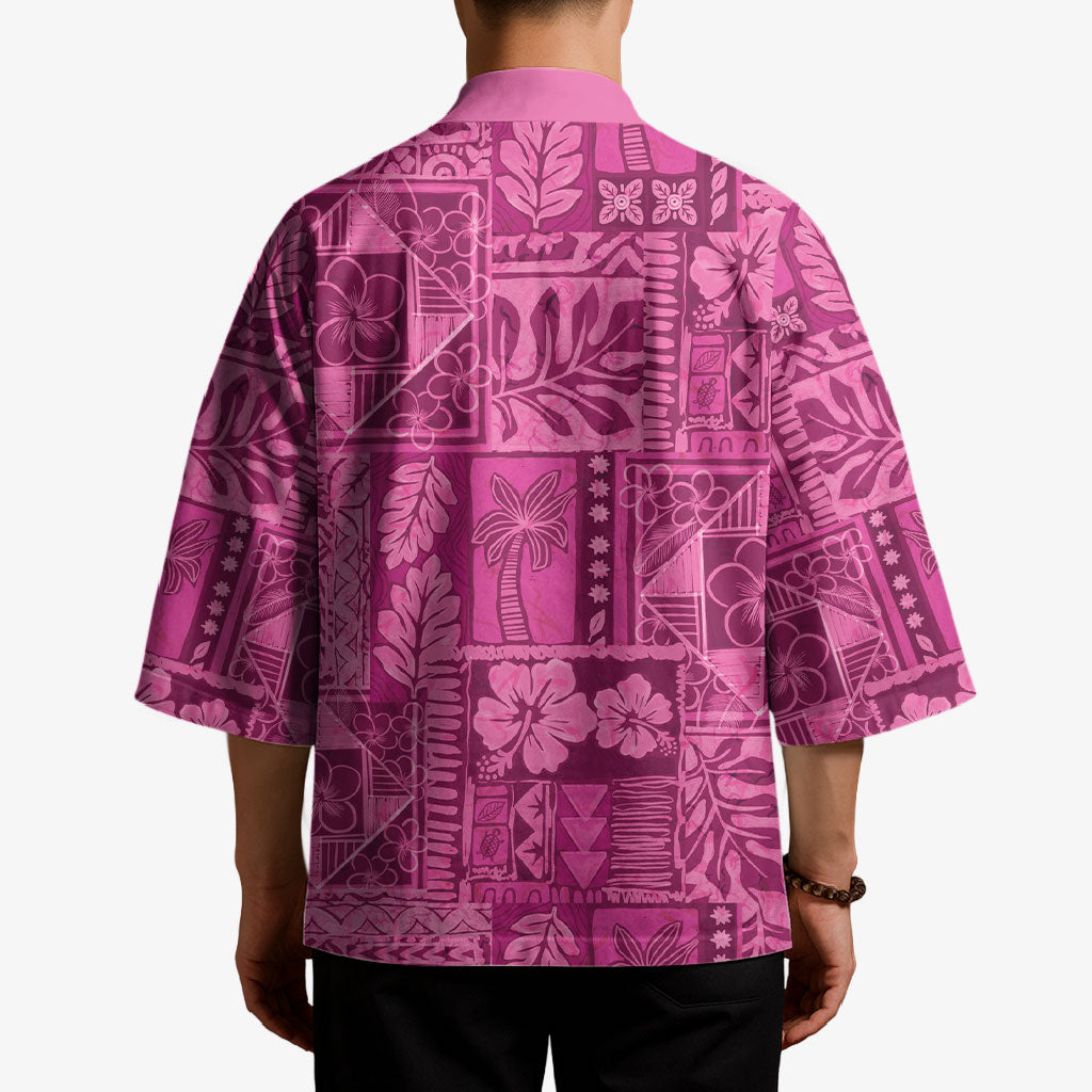 Hawaii Rainforest Beach Tropical Flowers Kimono LT14 - Polynesian Pride