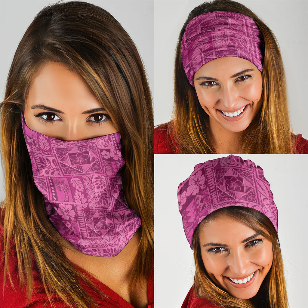 Hawaii Rainforest Beach Tropical Flowers Neck Gaiter LT14 - Polynesian Pride