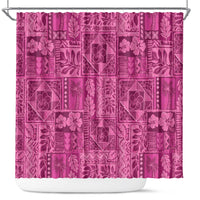 Hawaii Rainforest Beach Tropical Flowers Shower Curtain LT14 Pink - Polynesian Pride
