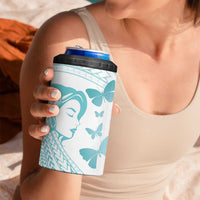 Polynesia Cervical Cancer Awareness Month 4 in 1 Can Cooler Tumbler Polynesian Women Faith Hope Love! LT14 - Polynesian Pride