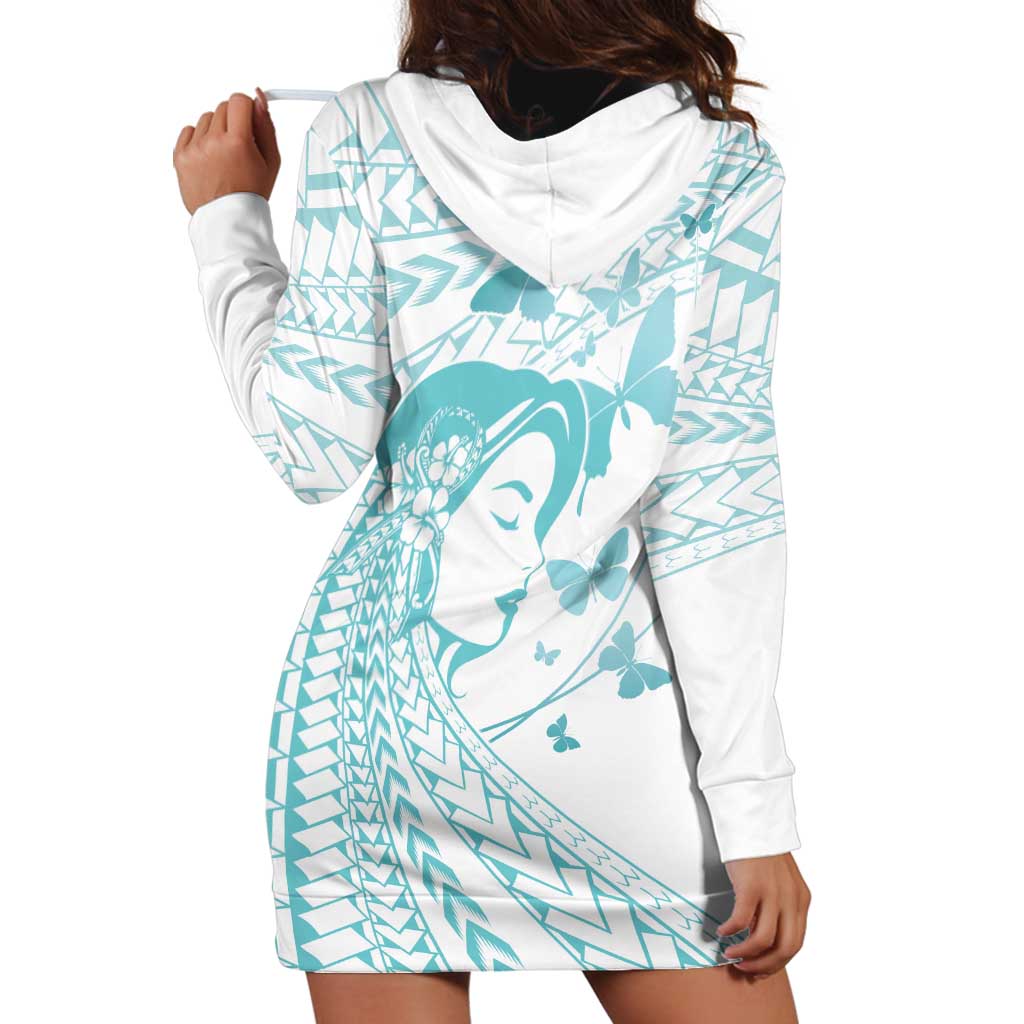 Polynesia Cervical Cancer Awareness Month Hoodie Dress Polynesian Women Faith Hope Love! LT14 - Polynesian Pride