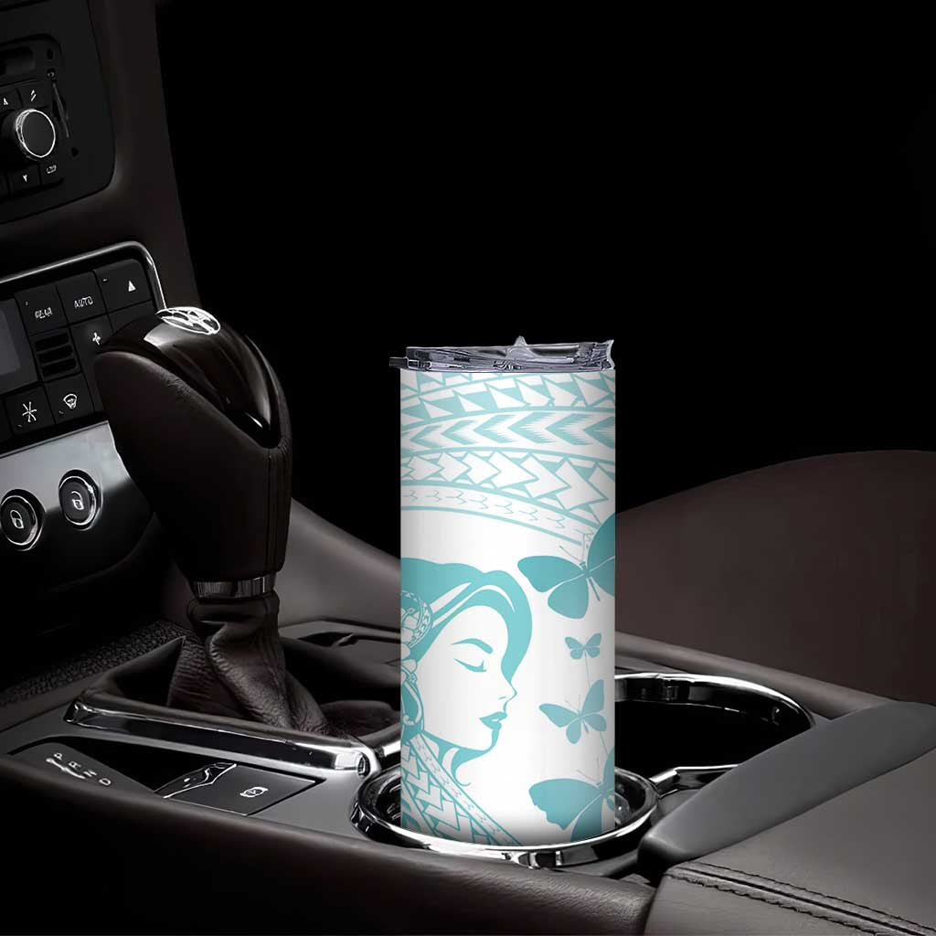 Polynesia Cervical Cancer Awareness Month Skinny Tumbler Polynesian Women Faith Hope Love! LT14 - Polynesian Pride