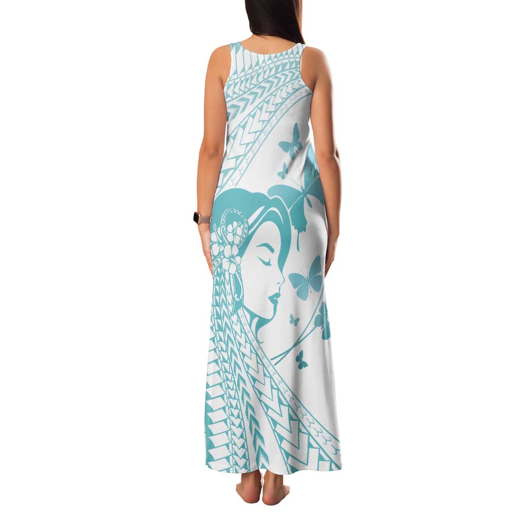 Polynesia Cervical Cancer Awareness Month Tank Maxi Dress Polynesian Women Faith Hope Love! LT14 - Polynesian Pride