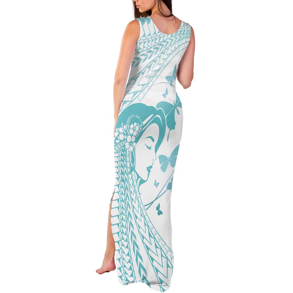 Polynesia Cervical Cancer Awareness Month Tank Maxi Dress Polynesian Women Faith Hope Love! LT14 - Polynesian Pride