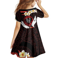 Polynesia AIDS Awareness Month Family Matching Summer Maxi Dress and Hawaiian Shirt Take The Rights Path Polynesian Pattern