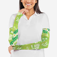 Aloha Hawaii Tuberose Lei Arm Sleeves Tropical Vibes Green Color LT14 - Polynesian Pride