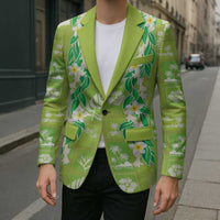 Aloha Hawaii Tuberose Lei Blazer Tropical Vibes Green Color LT14 - Polynesian Pride