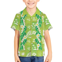 Aloha Hawaii Tuberose Lei Hawaiian Shirt Tropical Vibes Green Color LT14 - Polynesian Pride