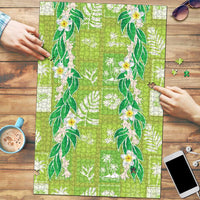 Aloha Hawaii Tuberose Lei Puzzle Tropical Vibes Green Color LT14 Green - Polynesian Pride