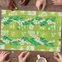 Aloha Hawaii Tuberose Lei Puzzle Tropical Vibes Green Color LT14 - Polynesian Pride