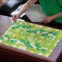 Aloha Hawaii Tuberose Lei Puzzle Tropical Vibes Green Color LT14 - Polynesian Pride