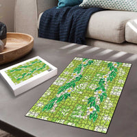 Aloha Hawaii Tuberose Lei Puzzle Tropical Vibes Green Color LT14 - Polynesian Pride