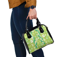 Aloha Hawaii Tuberose Lei Shoulder Handbag Tropical Vibes Green Color LT14 - Polynesian Pride