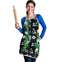 Aloha Hawaii Tuberose Lei Apron Tropical Vibes Black Color LT14 - Polynesian Pride