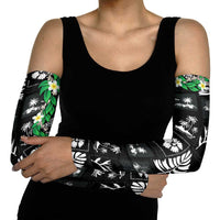 Aloha Hawaii Tuberose Lei Arm Sleeves Tropical Vibes Black Color LT14 - Polynesian Pride