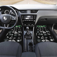 Aloha Hawaii Tuberose Lei Car Mats Tropical Vibes Black Color - Polynesian Pride
