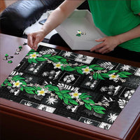 Aloha Hawaii Tuberose Lei Puzzle Tropical Vibes Black Color LT14 - Polynesian Pride
