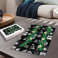 Aloha Hawaii Tuberose Lei Puzzle Tropical Vibes Black Color LT14 - Polynesian Pride