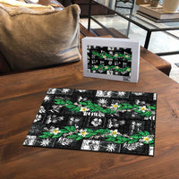 Aloha Hawaii Tuberose Lei Puzzle Tropical Vibes Black Color LT14 - Polynesian Pride