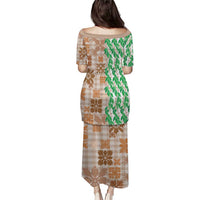 Aloha Hawaii Palaka Tuberose Lei Puletasi Hawaiian Quilt Seamless Style LT14 - Polynesian Pride