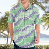 Pastel Green Hawaii Palaka Honohono Pikake Hawaiian Shirt Hawaiian Orchid Lei Polynesian Pattern LT14 - Polynesian Pride
