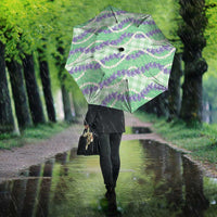 Pastel Green Hawaii Palaka Honohono Pikake Umbrella Hawaiian Orchid Lei Polynesian Pattern LT14 - Polynesian Pride