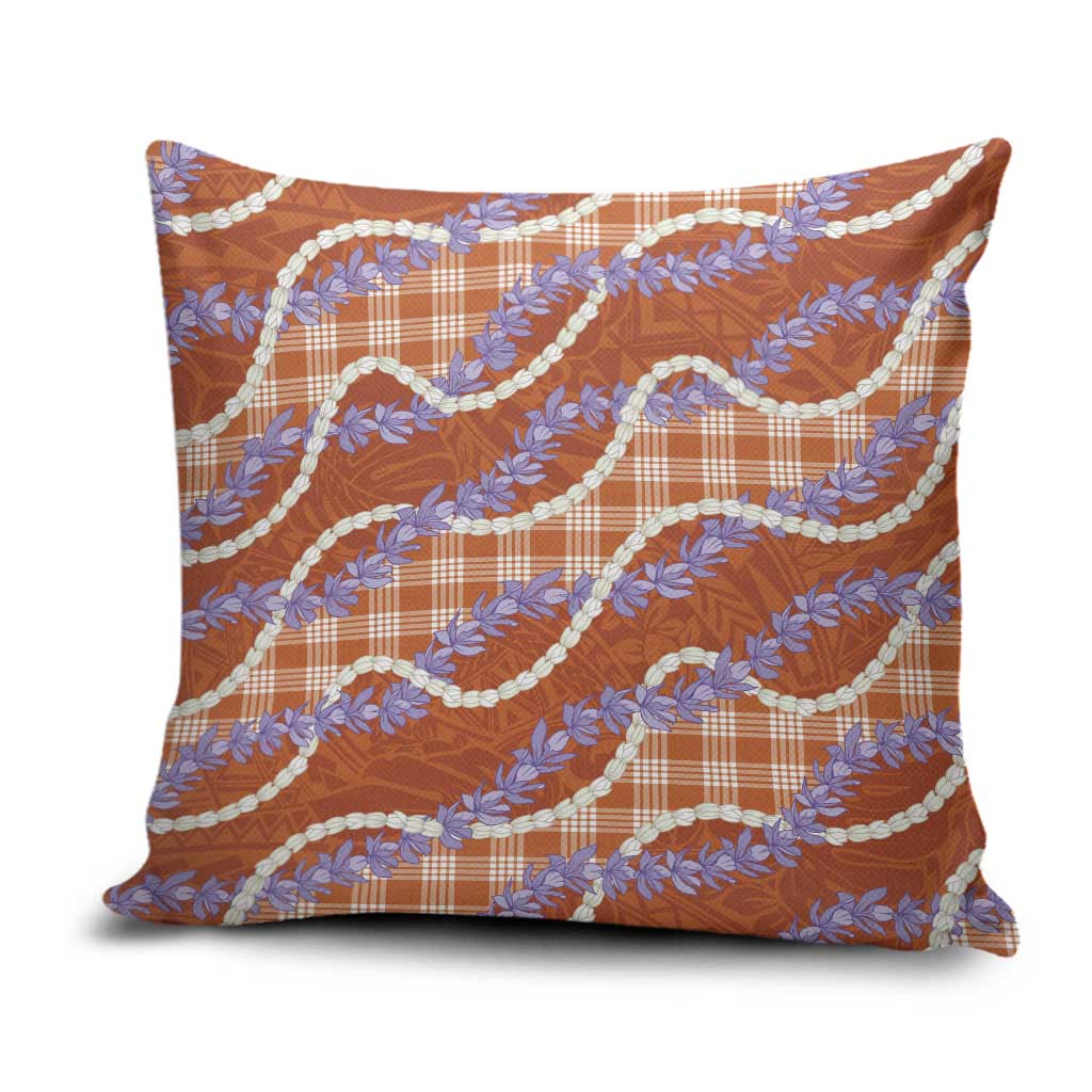 Orange Hawaii Palaka Honohono Pikake Pillow Cover Hawaiian Orchid Lei Polynesian Pattern LT14 Orange - Polynesian Pride