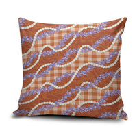 Orange Hawaii Palaka Honohono Pikake Pillow Cover Hawaiian Orchid Lei Polynesian Pattern LT14 Orange - Polynesian Pride