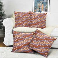 Orange Hawaii Palaka Honohono Pikake Pillow Cover Hawaiian Orchid Lei Polynesian Pattern LT14 - Polynesian Pride