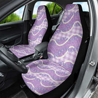 Purple Hawaii Palaka Honohono Pikake Car Seat Cover Hawaiian Orchid Lei Polynesian Pattern LT14 - Polynesian Pride