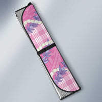 Pink Hawaii Palaka Honohono Pikake Auto Sun Shade Hawaiian Orchid Lei Polynesian Pattern LT14 - Polynesian Pride