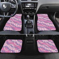 Pink Hawaii Palaka Honohono Pikake Car Mats Hawaiian Orchid Lei Polynesian Pattern LT14 Set 4pcs Pink - Polynesian Pride