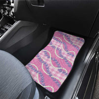 Pink Hawaii Palaka Honohono Pikake Car Mats Hawaiian Orchid Lei Polynesian Pattern LT14 - Polynesian Pride
