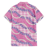 Pink Hawaii Palaka Honohono Pikake Family Matching Mermaid Dress and Hawaiian Shirt Hawaiian Orchid Lei Polynesian Pattern LT14 - Polynesian Pride