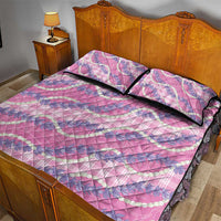 Pink Hawaii Palaka Honohono Pikake Quilt Bed Set Hawaiian Orchid Lei Polynesian Pattern LT14 - Polynesian Pride
