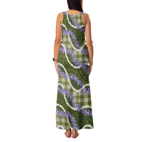 Green Hawaii Palaka Honohono Pikake Family Matching Tank Maxi Dress and Hawaiian Shirt Hawaiian Orchid Lei Polynesian Pattern LT14 - Polynesian Pride