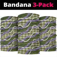 Green Hawaii Palaka Honohono Pikake Neck Gaiter Hawaiian Orchid Lei Polynesian Pattern LT14 package One Size: 25*50cm Green - Polynesian Pride