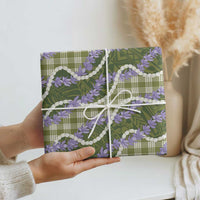 Green Hawaii Palaka Honohono Pikake Wrapping Paper Hawaiian Orchid Lei Polynesian Pattern LT14 - Polynesian Pride